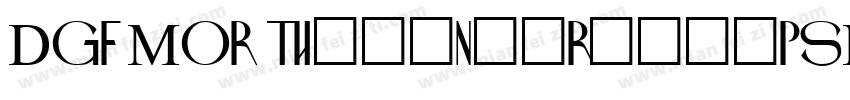 DGFMOR TimesNewRomanPSMT字体转换